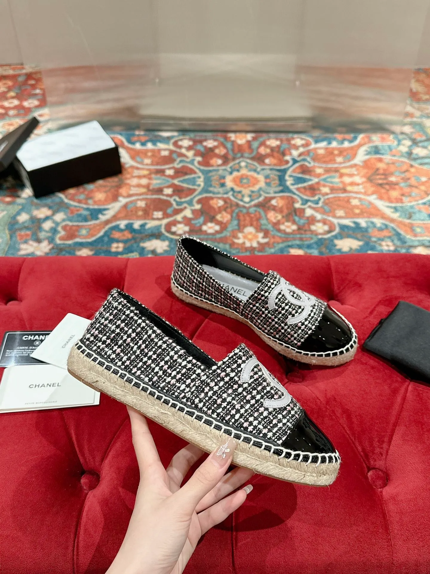 👟👟Ex-factory price 400👟👟 CHANEL 2024 early spring new fisherman shoes, top version 👏👏The inner pads are all made of original imported sheepskin! Code number: 35 - 40 (34.41.42 customized, non-returnable) standard code with full set of packaging